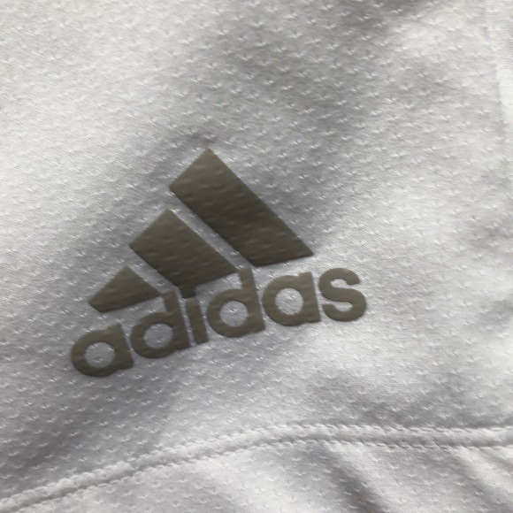 White Adidas Climalite shorts size Large - Picture 2 of 4